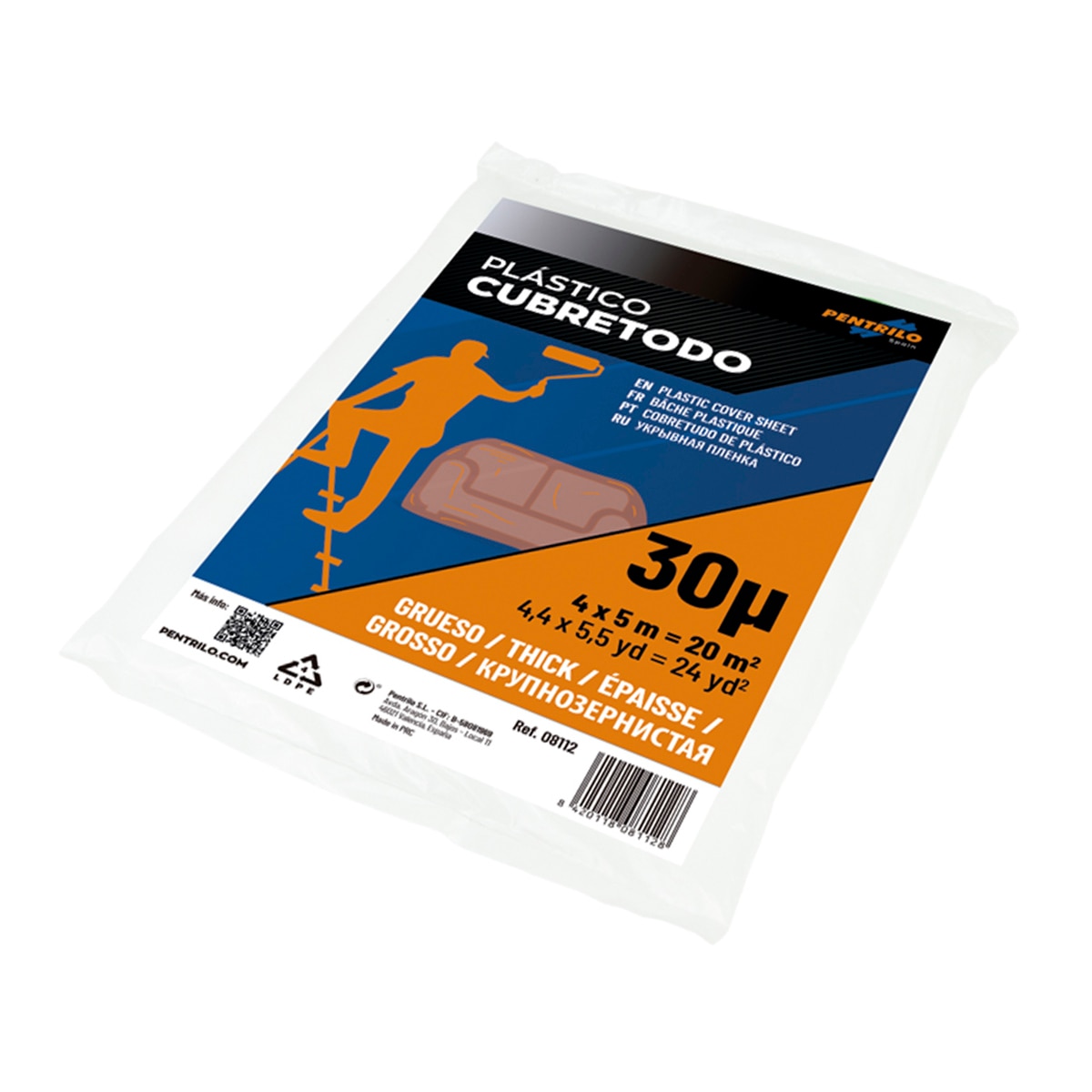 Imagen 0 de Cubretodo Plástico Grueso 4 x 5 m