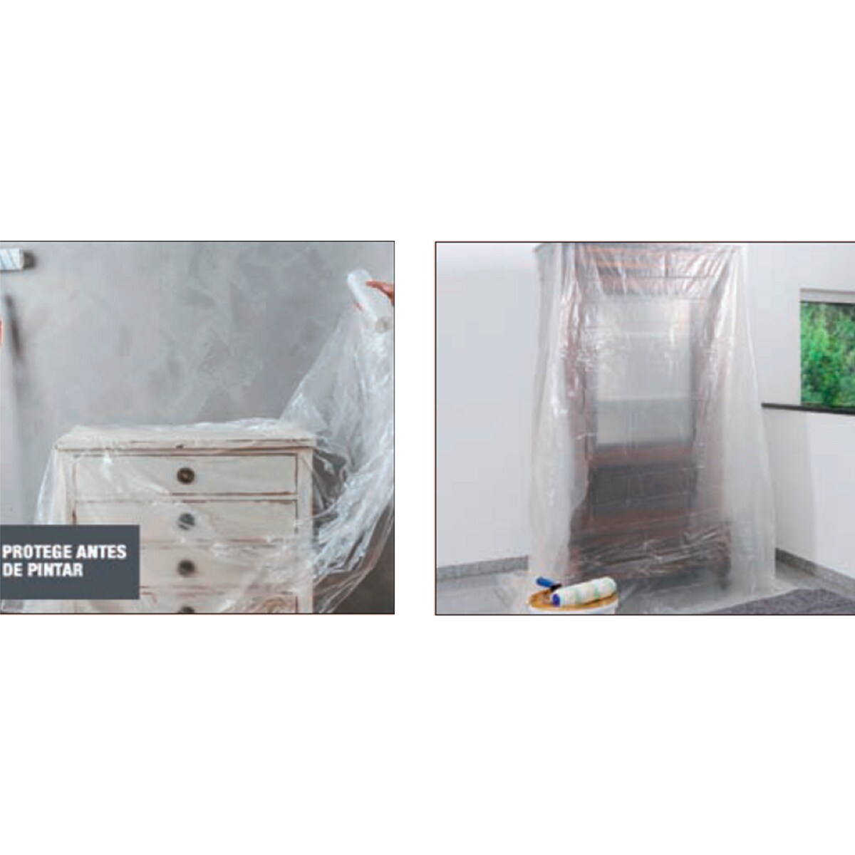 Pack 3 Plásticos Protectores 4 x 5 m Transparente-2