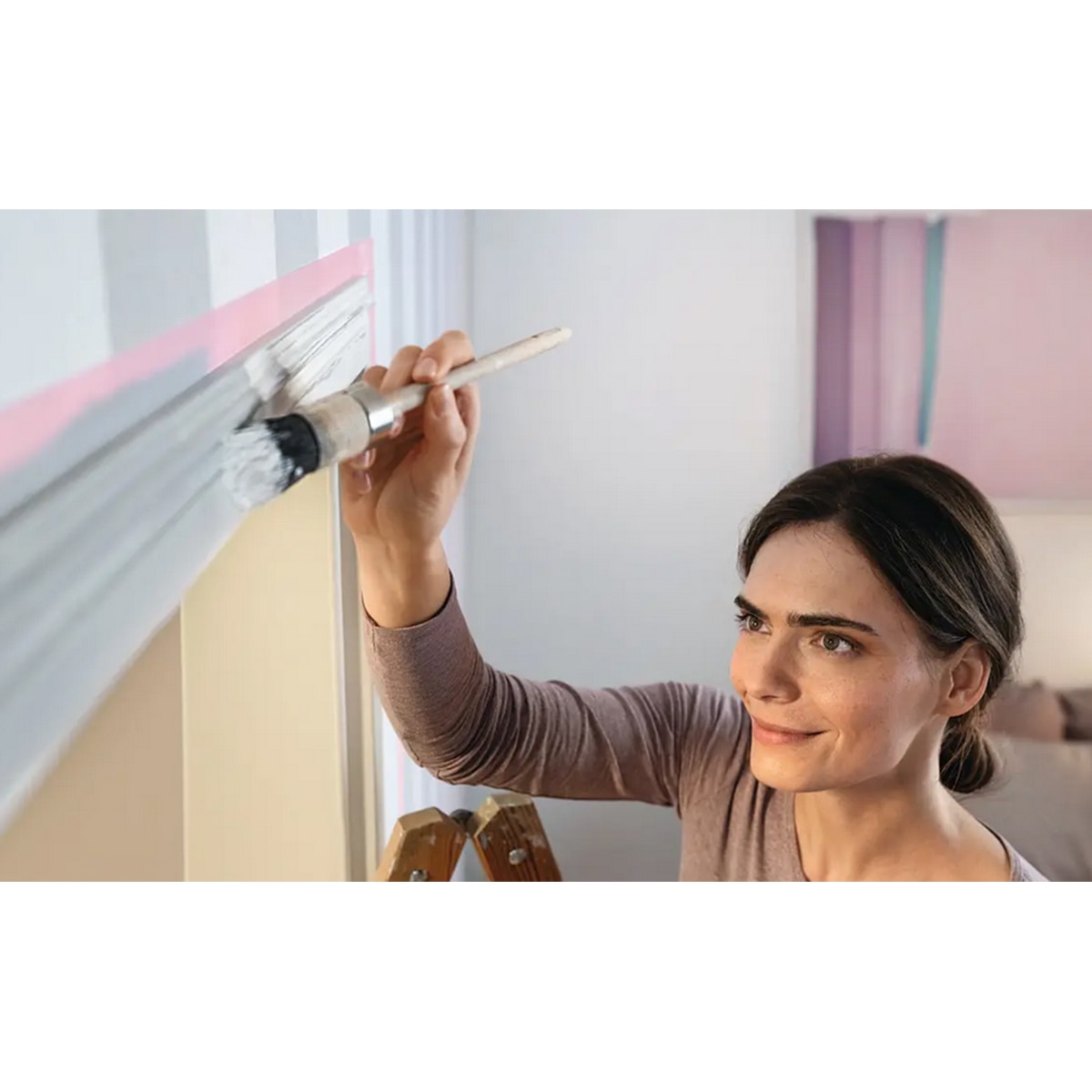 Cinta de Carrocero de Precición Sensitive 25 m Rosa-2
