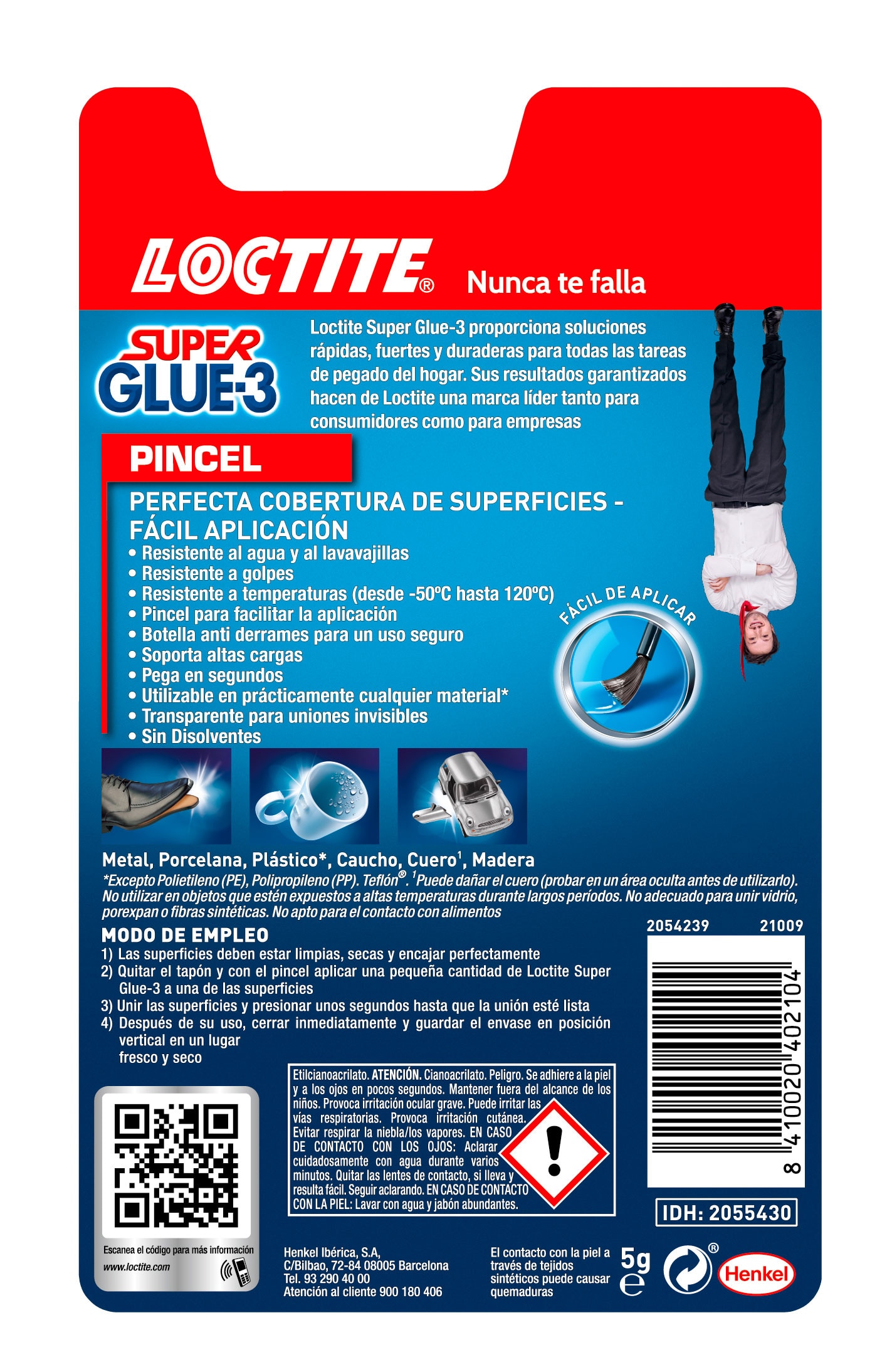Adhesivo Universal Instantáneo SG-3 Pincel 5 g Cristal-9