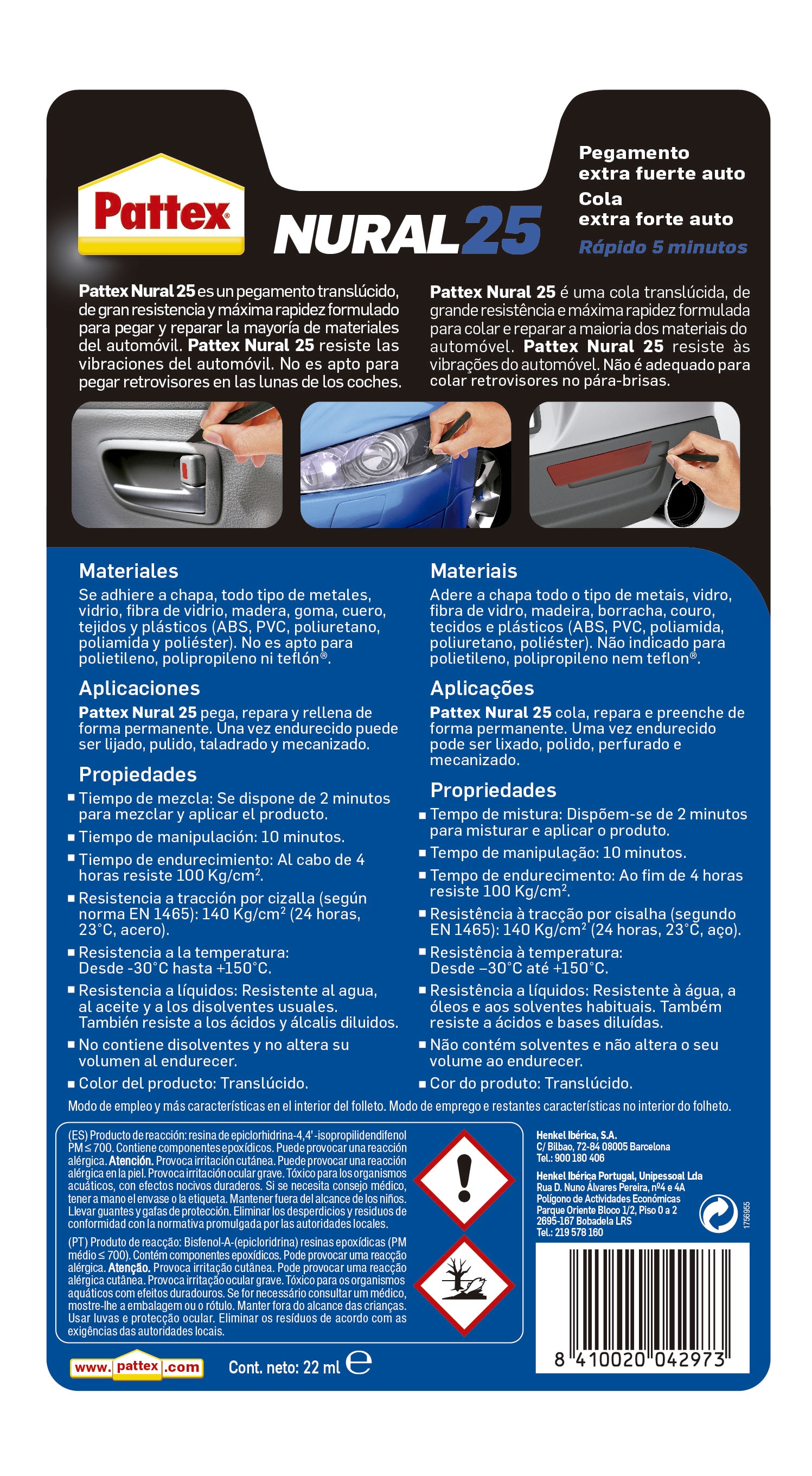 Nural 25 Pegamento Extra Fuerte Automóvil Incoloro-5