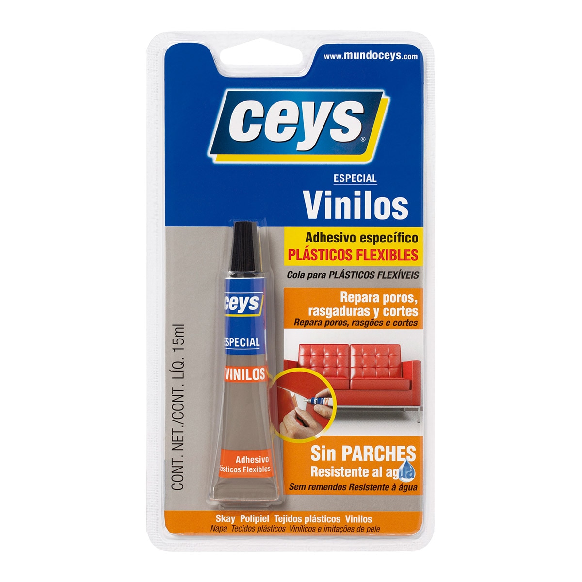 Imagen 0 de Adhesivo Vinilo y Plásticos Flexibles 15 ml