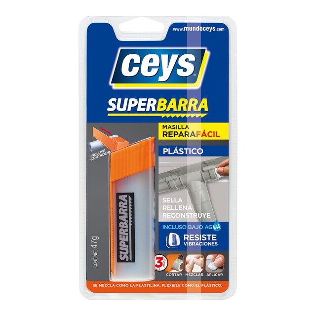 Imagen 0 de SuperBarra Reparado Plásticos 52 g