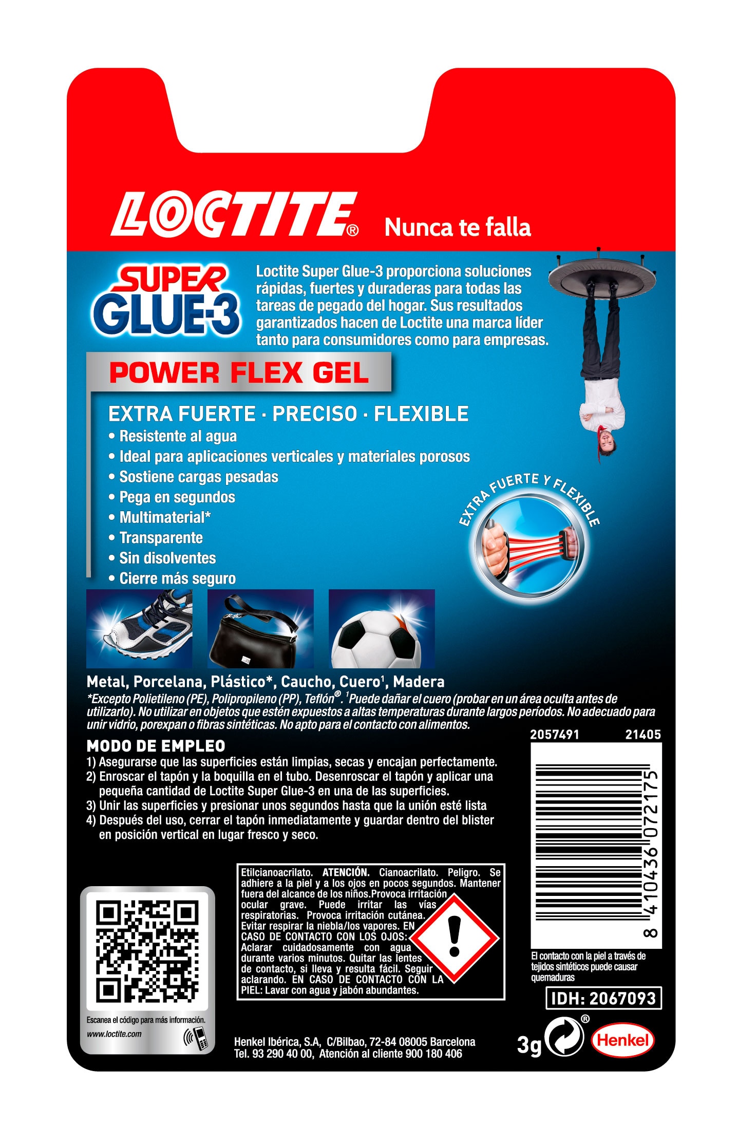 Adhesivo Universal Instantáneo SG-3 Power Flex Gel 3 g Cristal-8