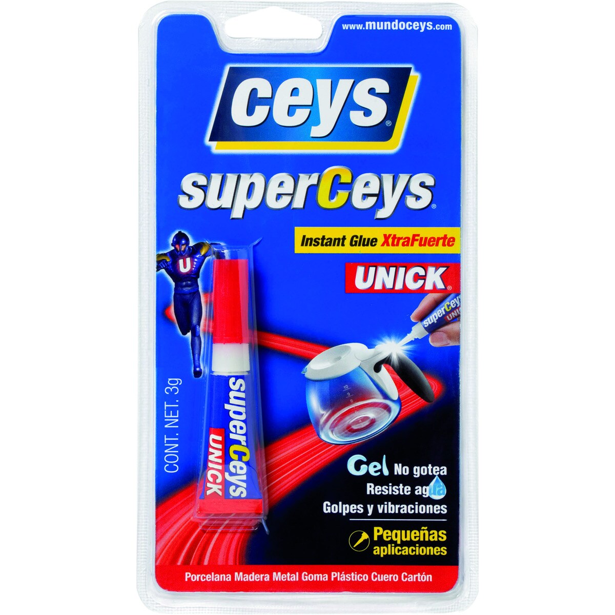 Pegamento SuperUnick Poder Extremo 3 g Cristal-2