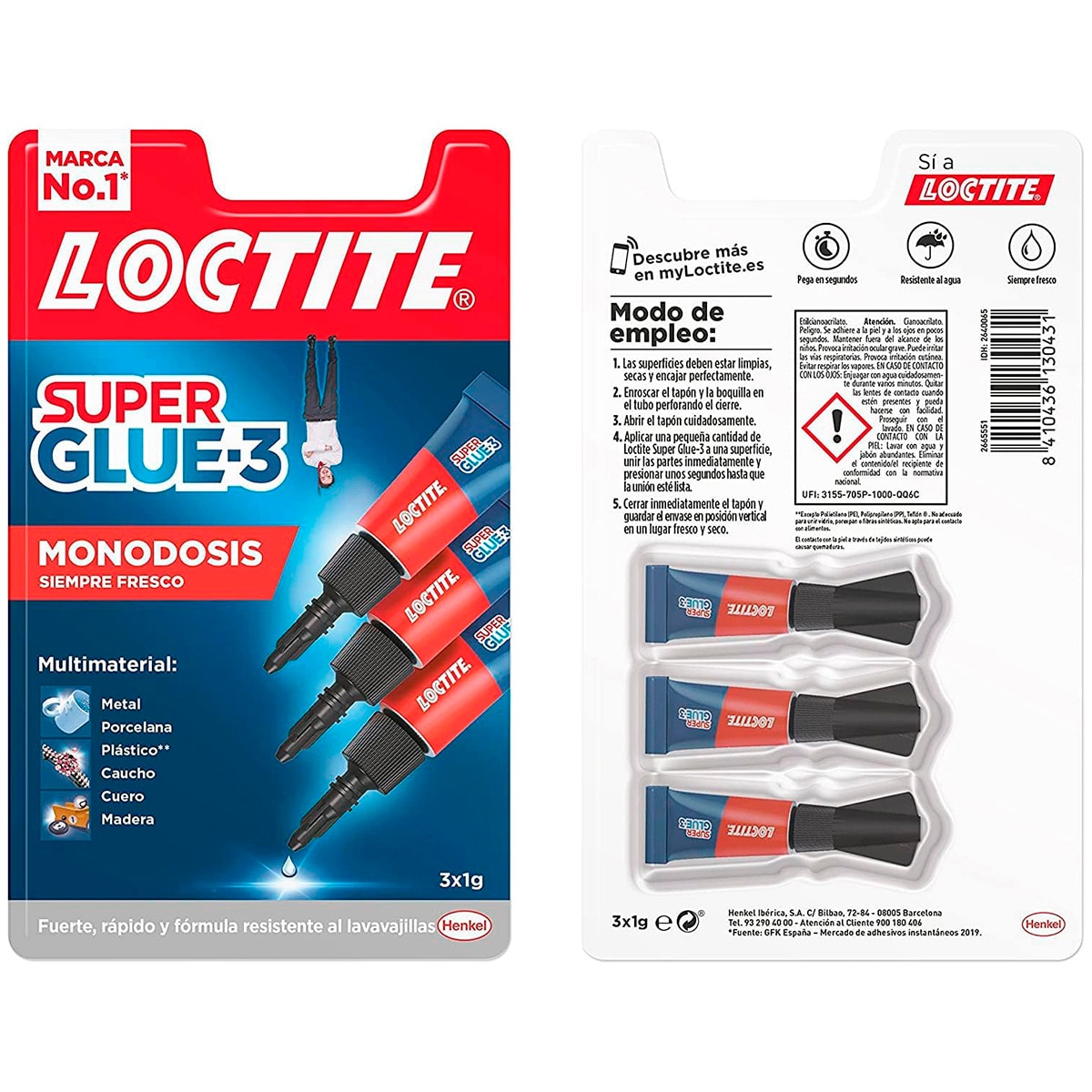 Adhesivo Super Glue-3 Mini Trío 3 x 1 g Cristal-7