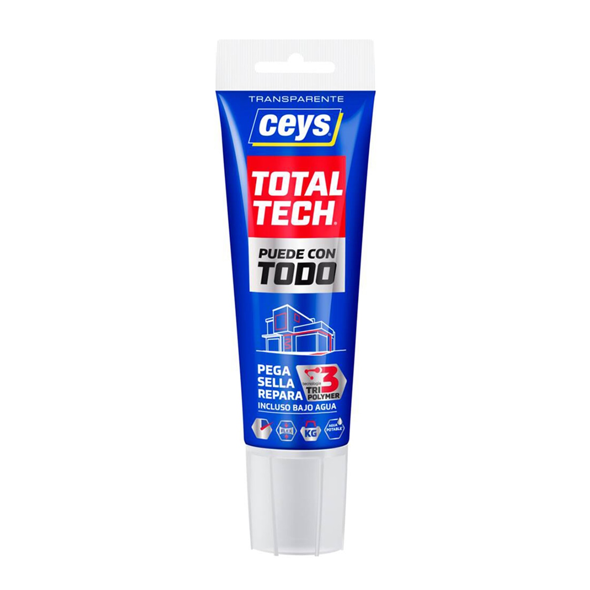 Imagen 0 de Adhesivo Sellador Total Tech Transparente 125 ml
