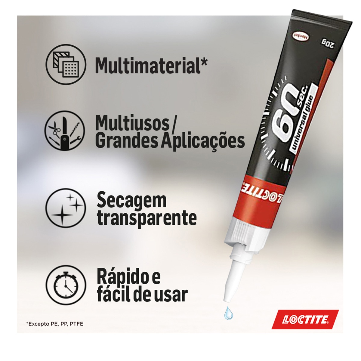 Adhesivo Universal Loctite 60 Segundos 20 g Cristal-5