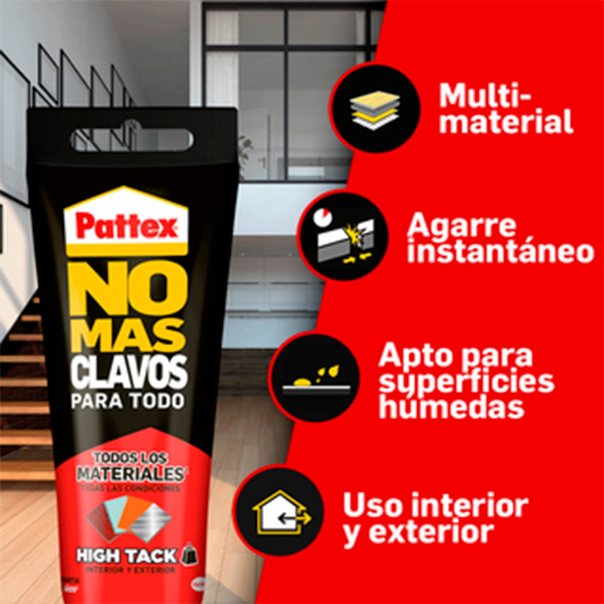 Adhesivo Multimaterial No Más Clavos High Tack 142 g Blanco-6