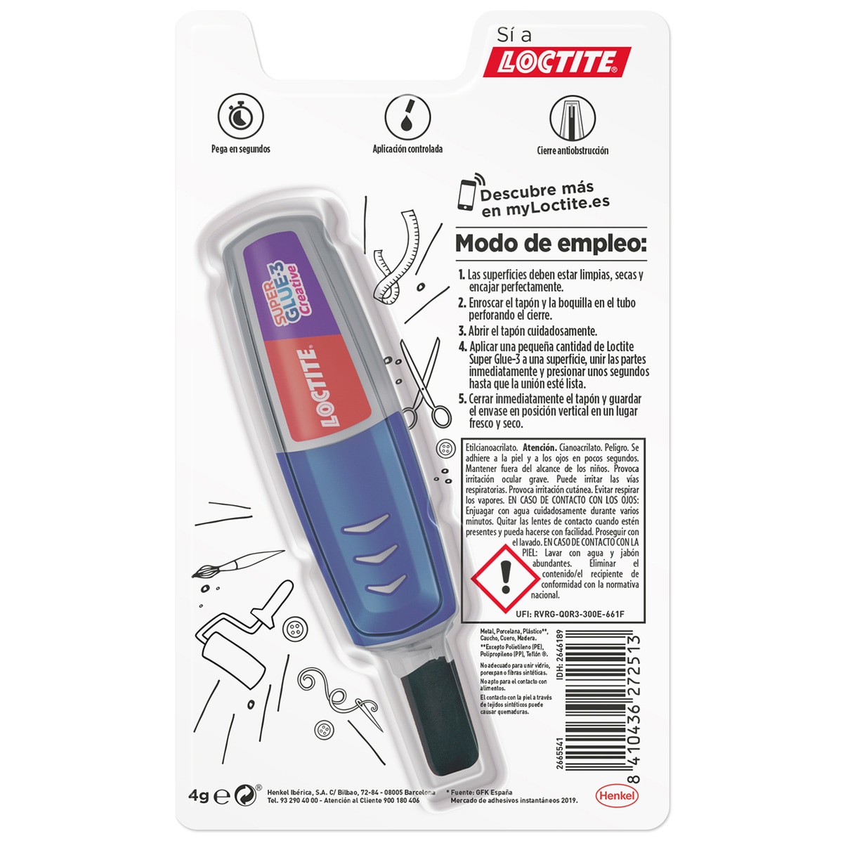 Adhesivo Súper Glue-3 Perfect Pen 3 g Cristal-3