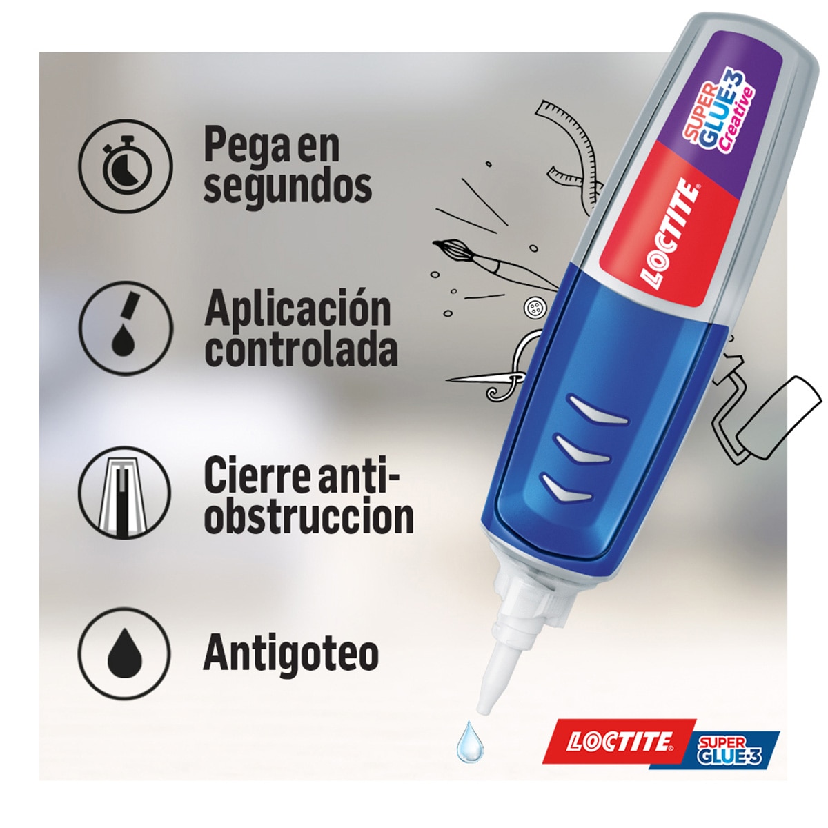 Adhesivo Súper Glue-3 Perfect Pen 3 g Cristal-4