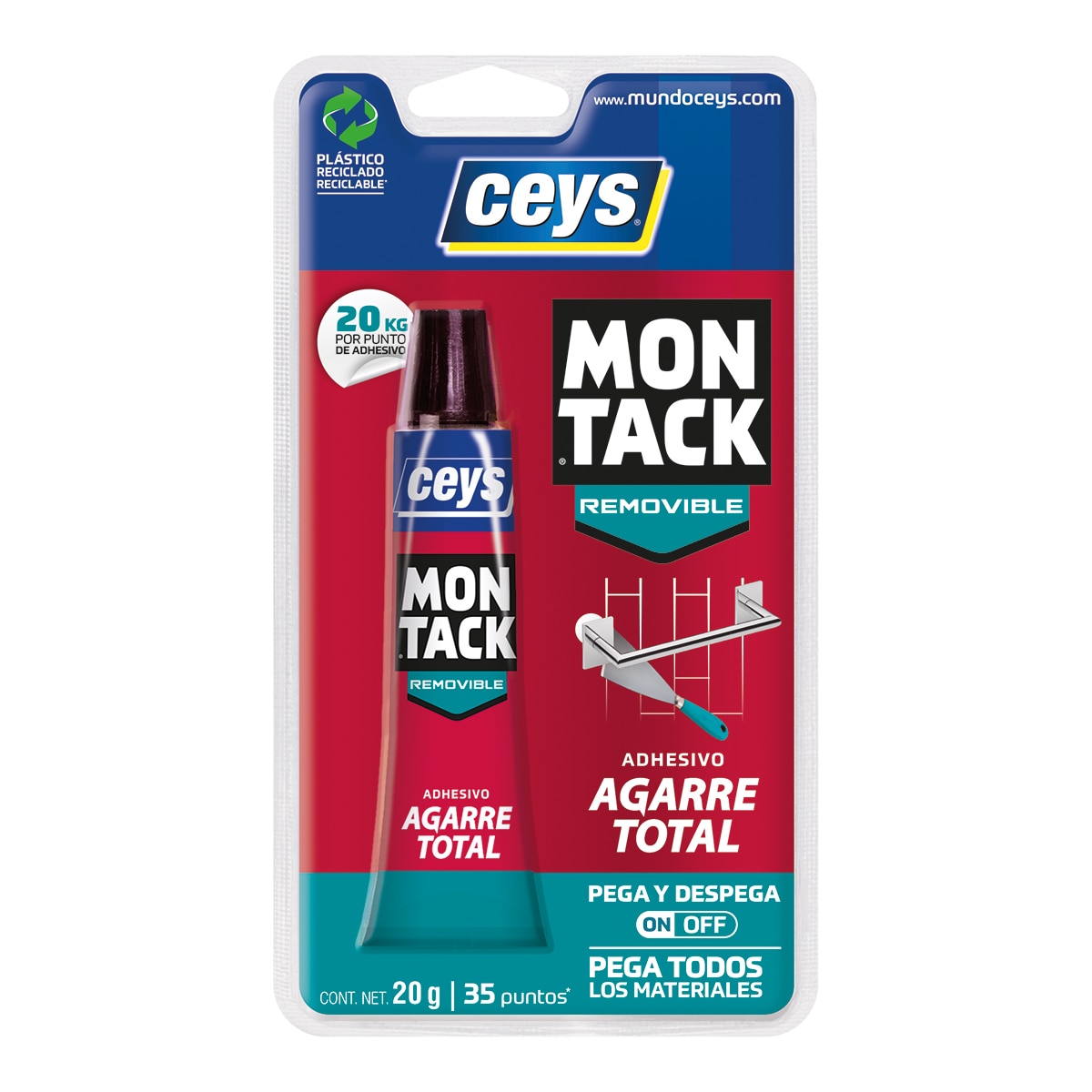 Imagen 0 de Adhesivo Desmontable Montack Peel Off 20 g