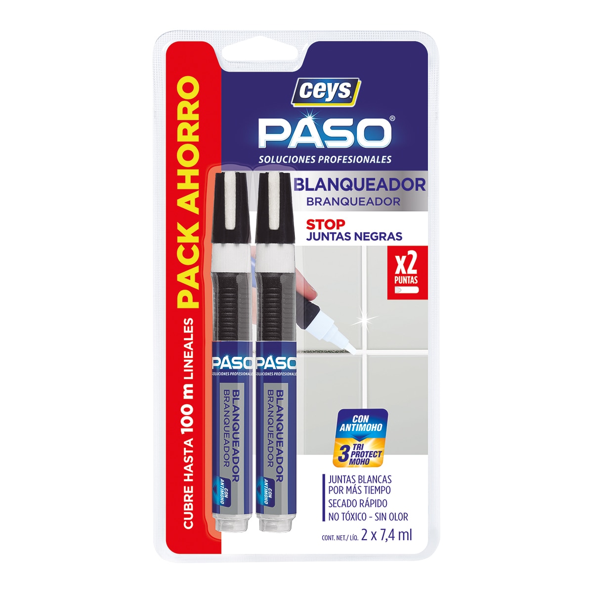 Imagem 0 de Lápis Branqueador de Juntas Pack - 2x7,4 ml