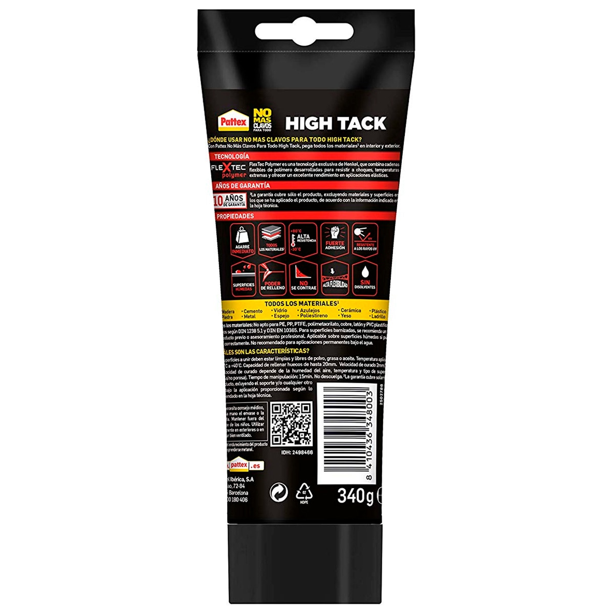 Adhesivo Multimaterial No Más Clavos High Tack 340 g Blanco-2