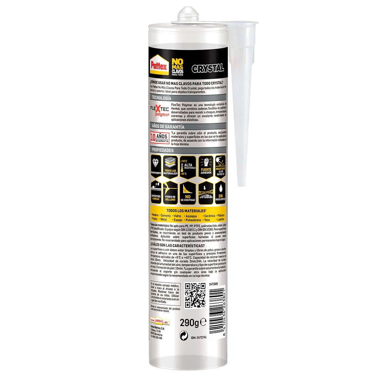 Adhesivo No Más Clavos Invisible 290 g Cristal-3