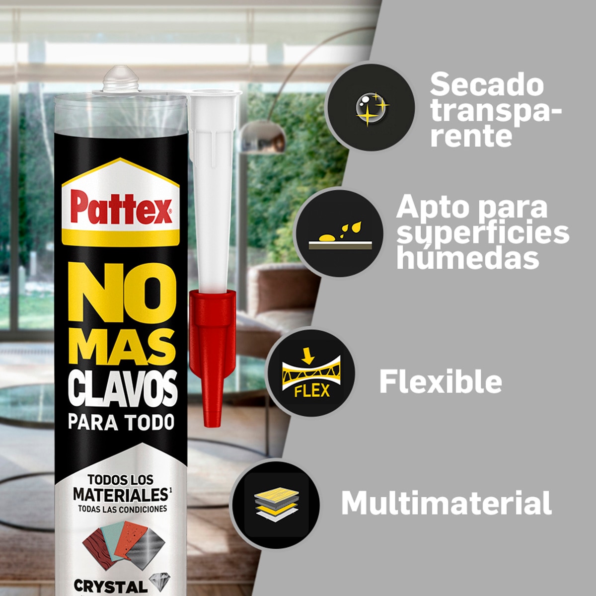 Adhesivo No Más Clavos Invisible 290 g Cristal-4