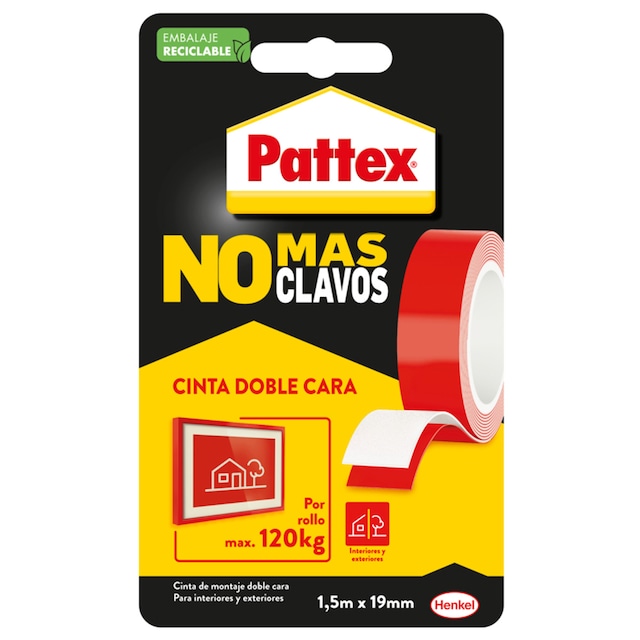 Imagen 0 de Cinta Adhesiva Doble Cara No Más Clavos 1,5 m