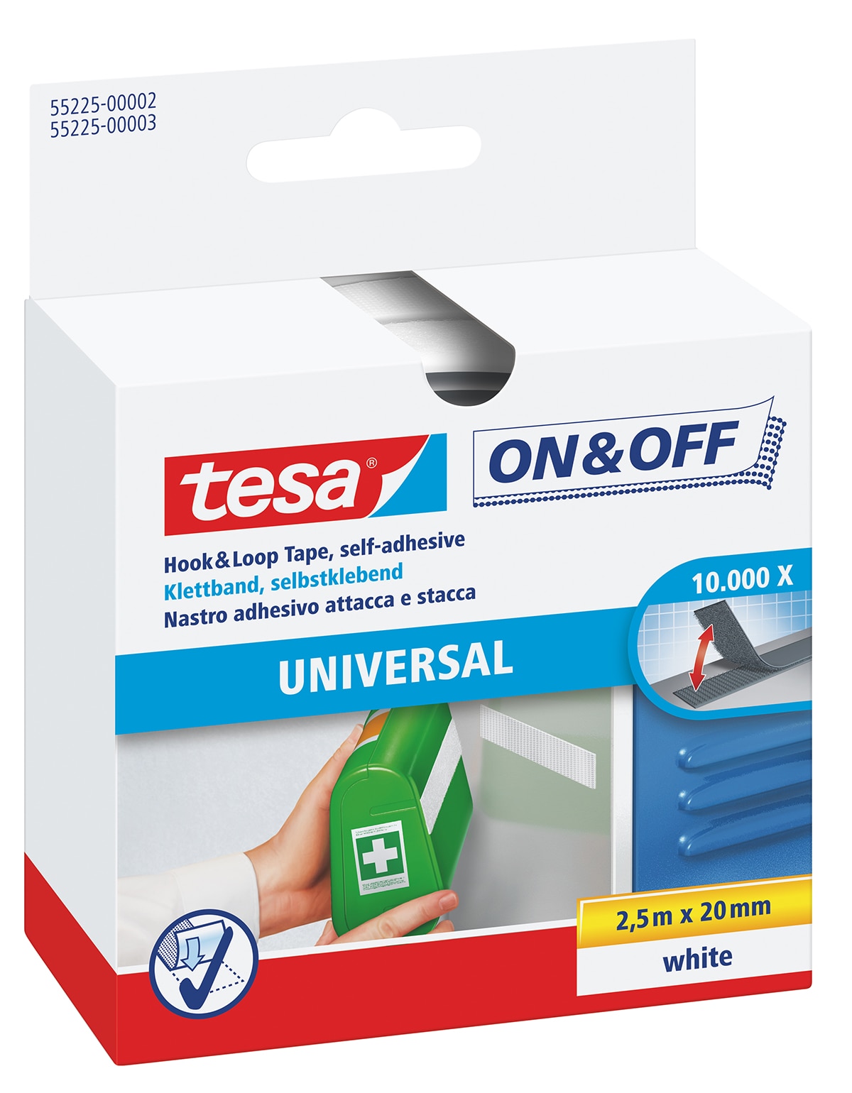 Tesa - Tiras Cierre y Sujeción Uso Universal 2,5 m.