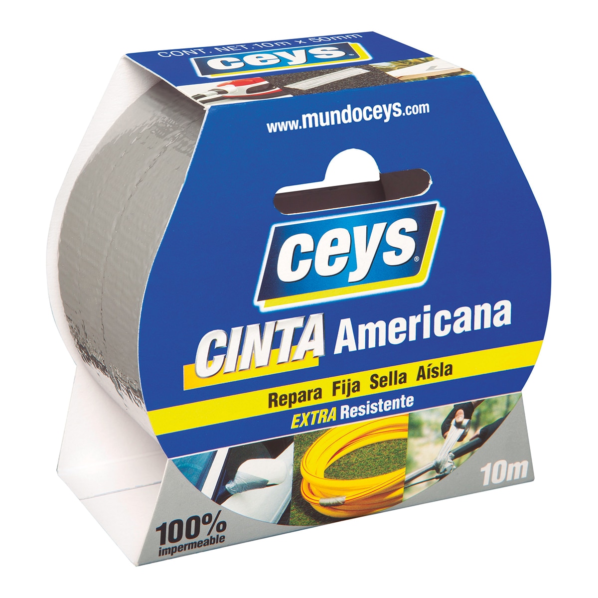 Ceys - Cinta Americana Extra Resistente 10 m.