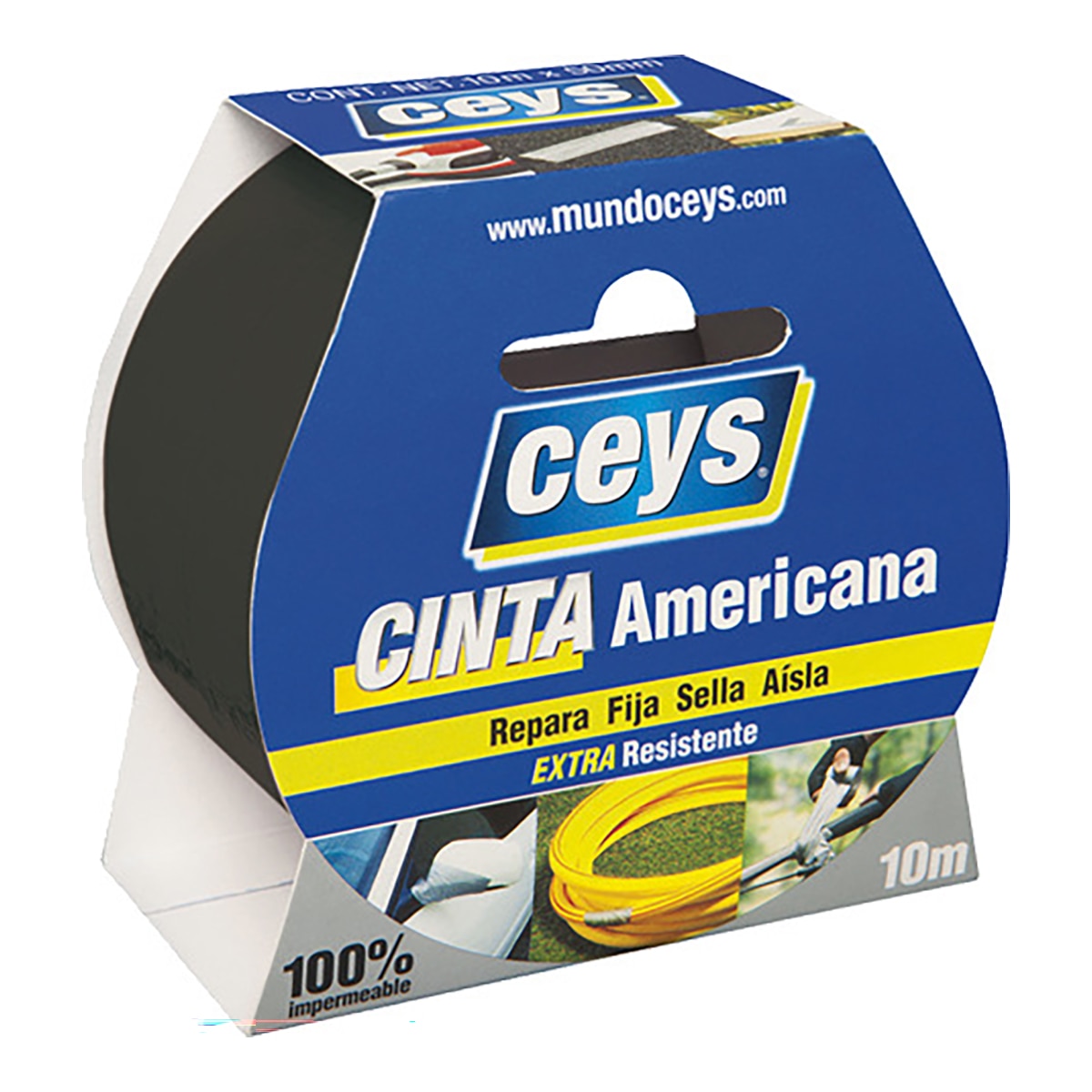 Ceys - Cinta Americana Extra Resistente 10 m.