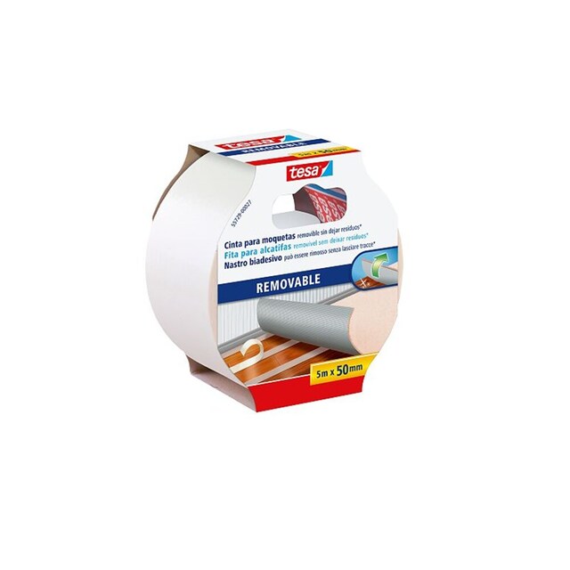 Imagen 0 de Cinta Adhesiva Doble Cara Moquetas Removible