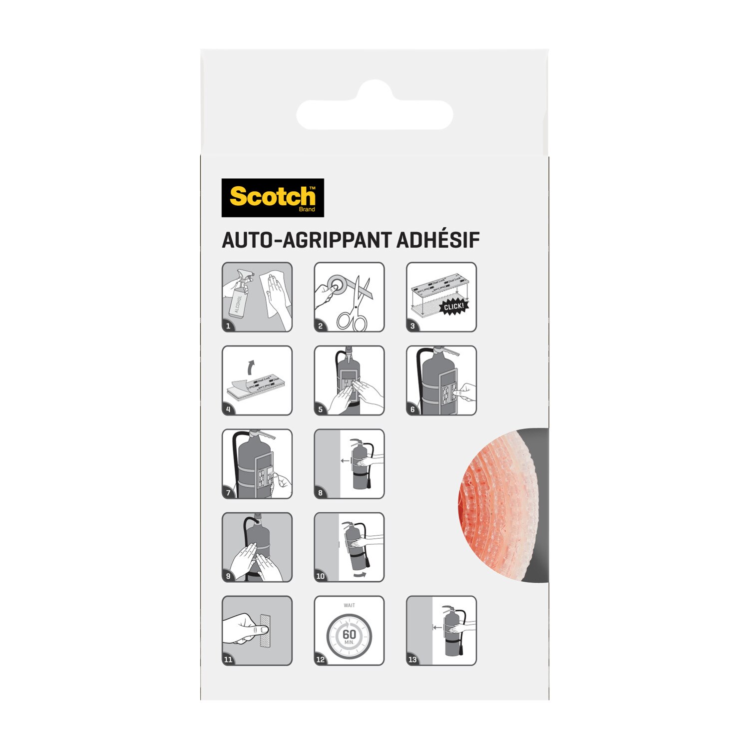 Cintas Auto-Sujeción Extrema - 2 Rollos de 25 mm x 1 m Transparente-2