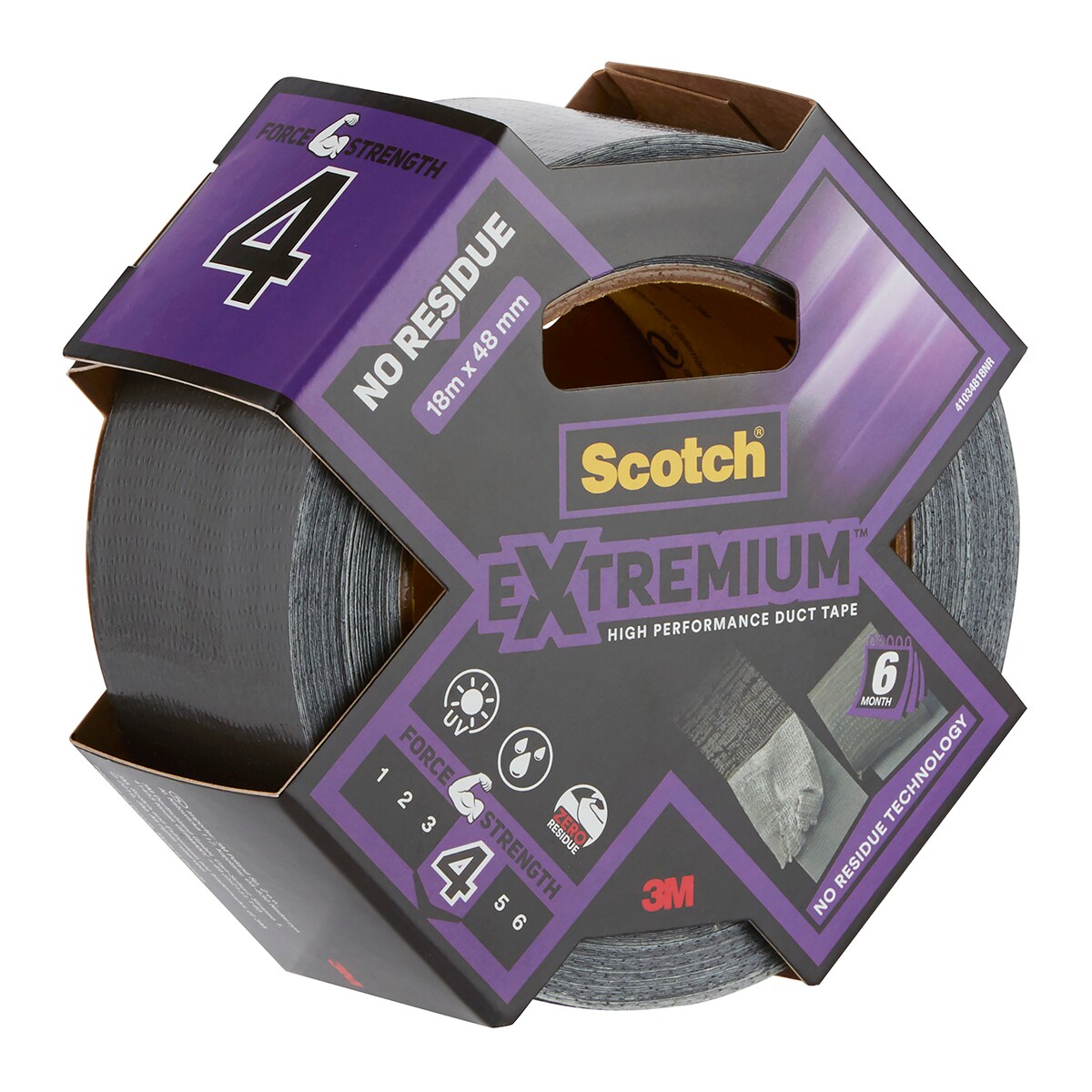 Cinta Americana de Altas Prestaciones  Sin Residuos 18,2 m Gris-3