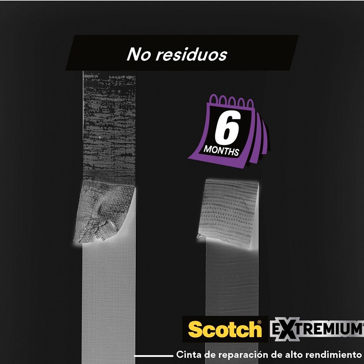 Cinta Americana de Altas Prestaciones  Sin Residuos 18,2 m Gris-5