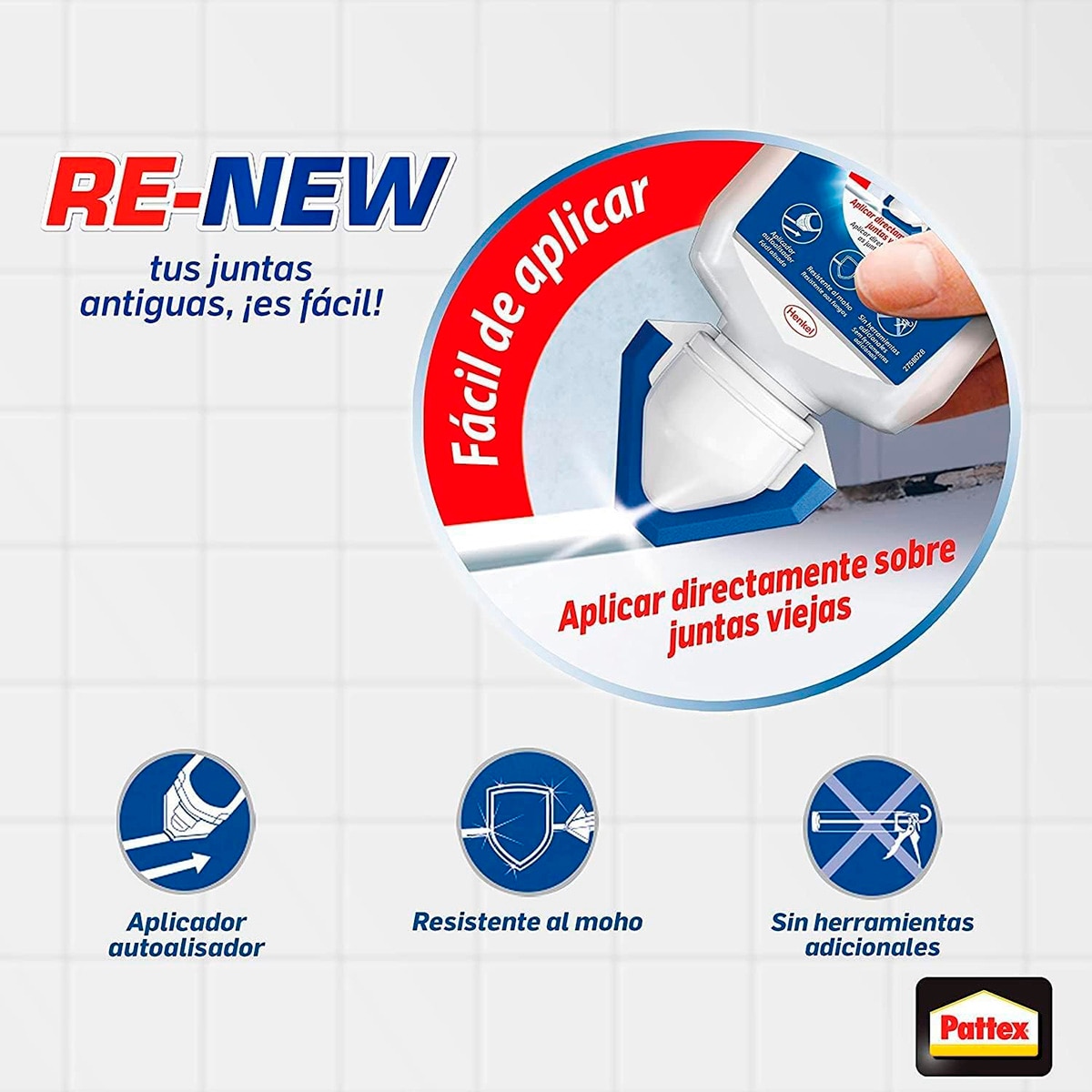 Sellador Juntas Baños Pattex Renew 80 ml Blanco-6