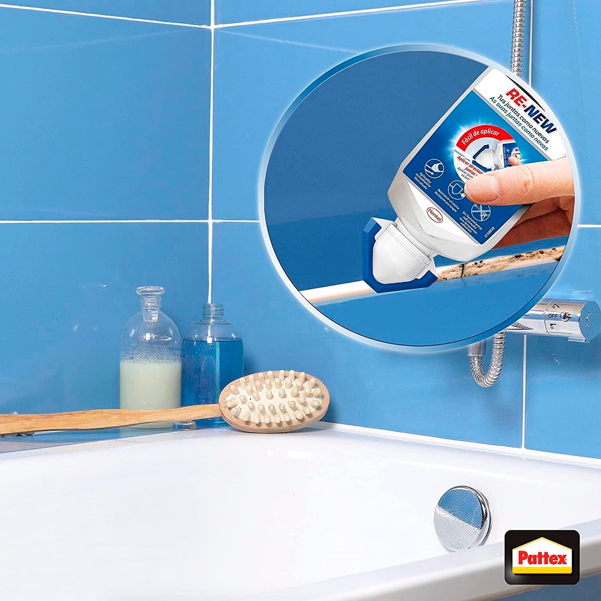 Sellador Juntas Baños Pattex Renew 80 ml Blanco-7