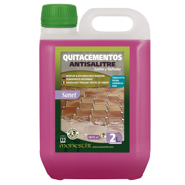 Imagen 0 de Limpiador Restos Obra Quitacementos y Antisalitre Sanet 2 l