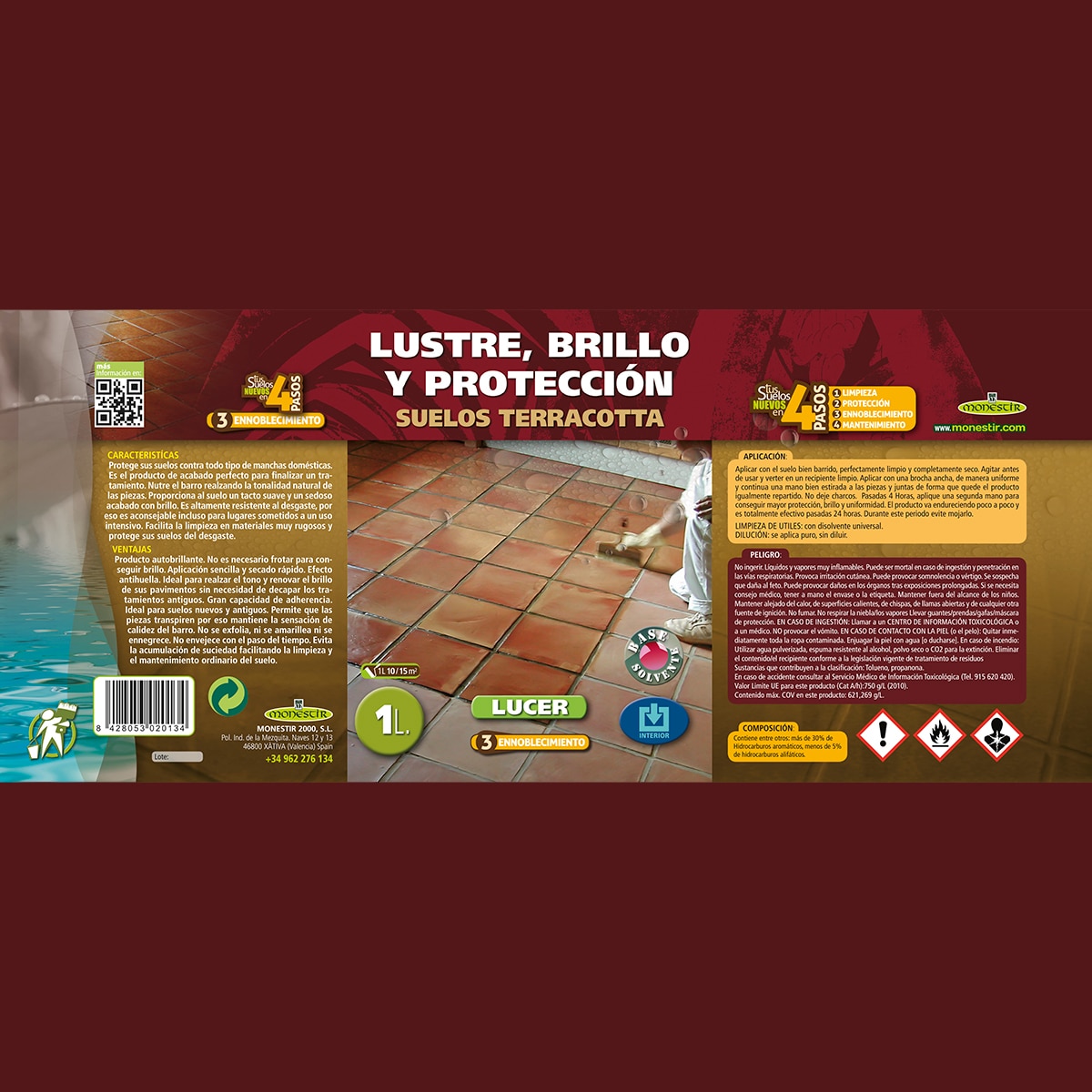 Abrillantador Protector Suelos Terracota Lucer 3