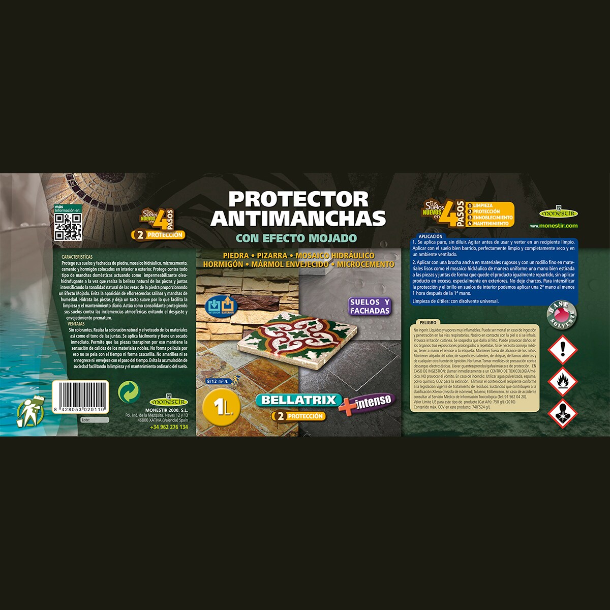 Protector Antimanchas Efecto Mojado Bellatrix 3