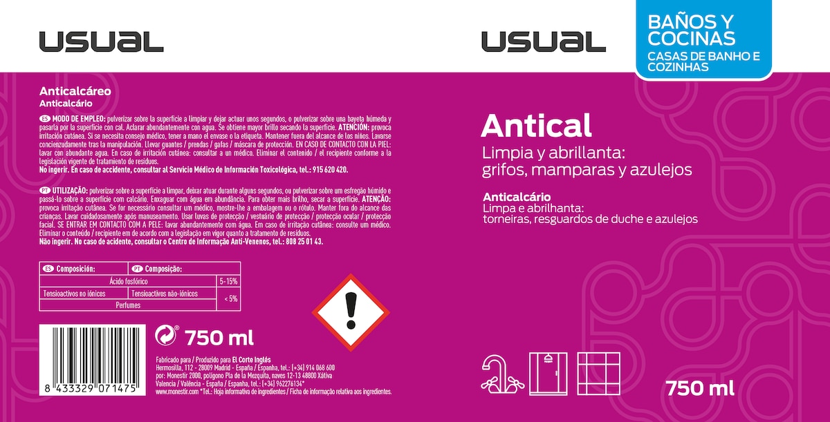 Limpiador Antical 750 ml Incoloro-2