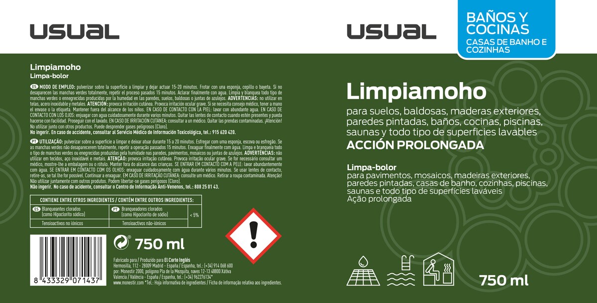 Limpiador Moho 750 ml Incoloro-2