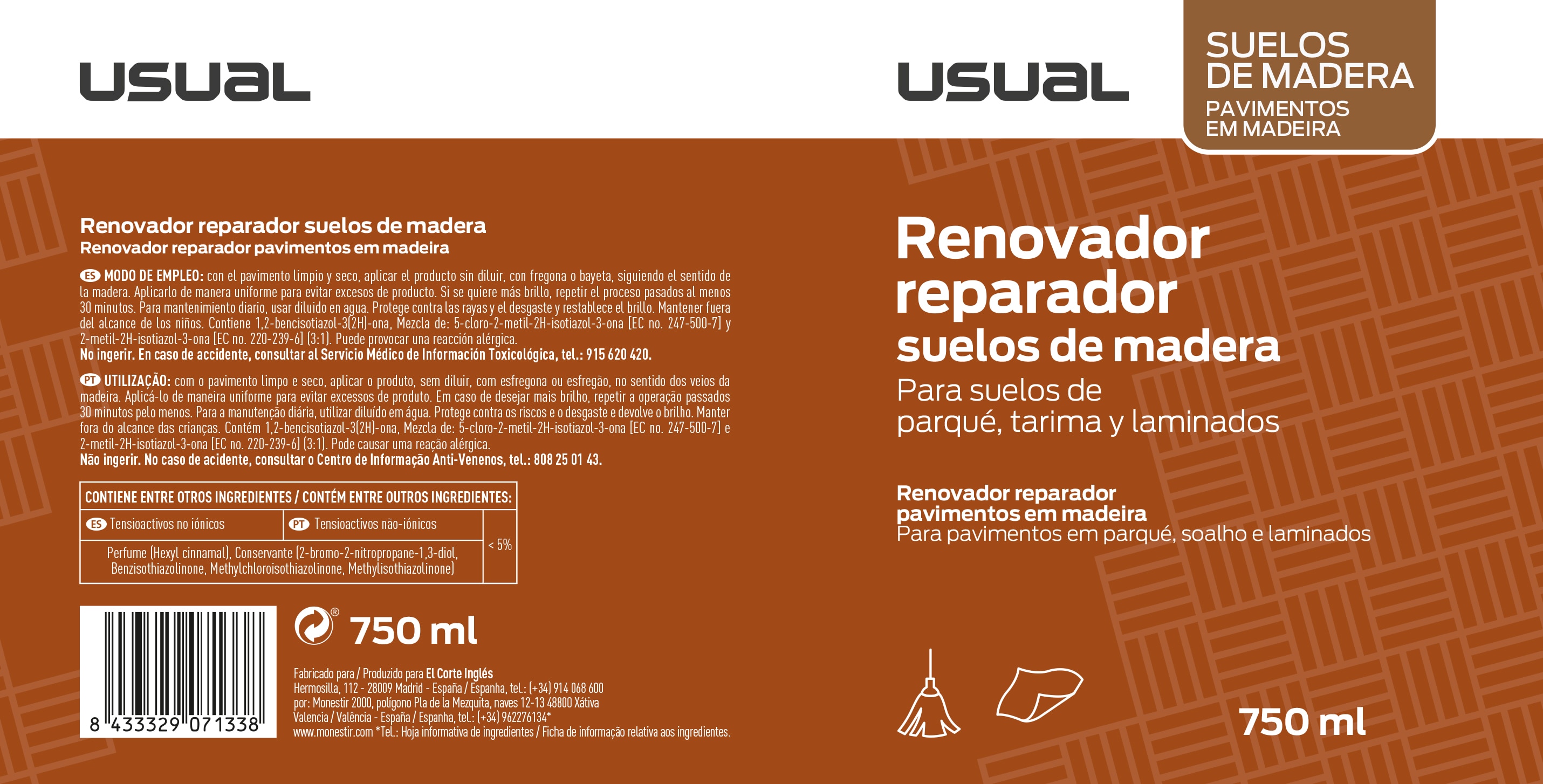 Renovador Suelos Madera 750 ml Incoloro-2