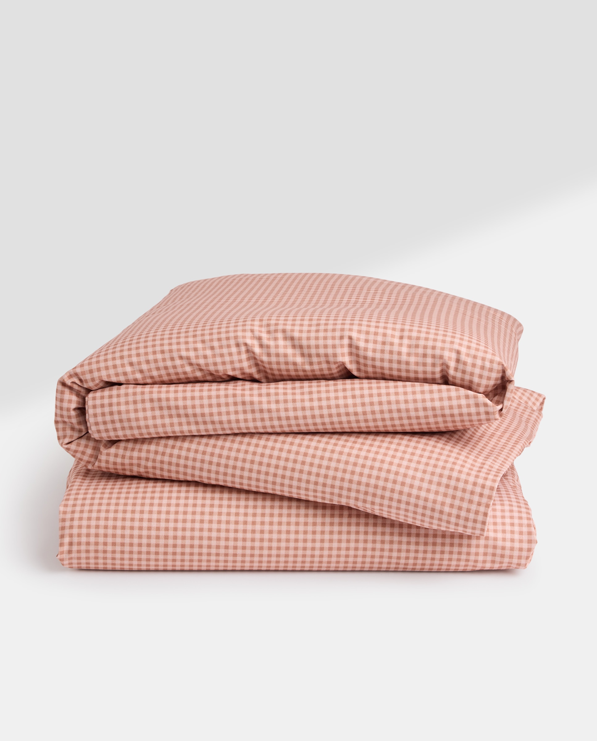 Juego de funda nórdica algodón cuna cuadros vichy rosa Rosa-4
