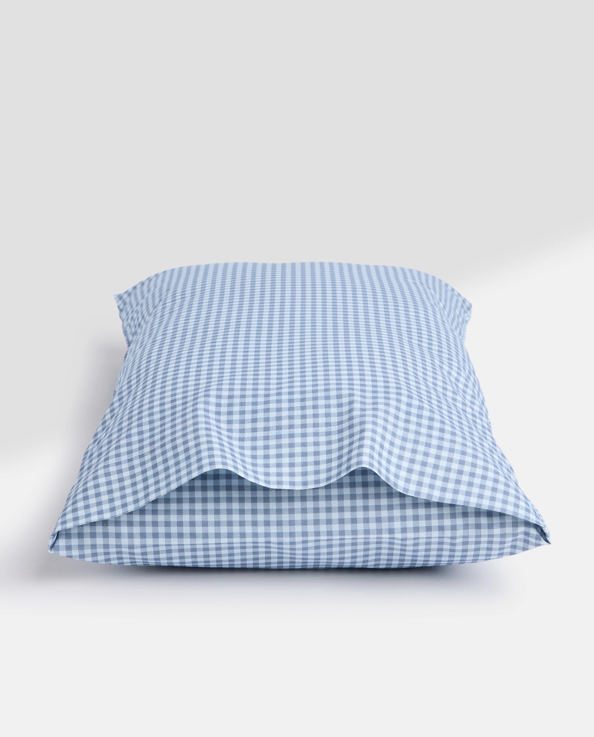 Juego de funda nórdica algodón cuna cuadros vichy azul Azul-5