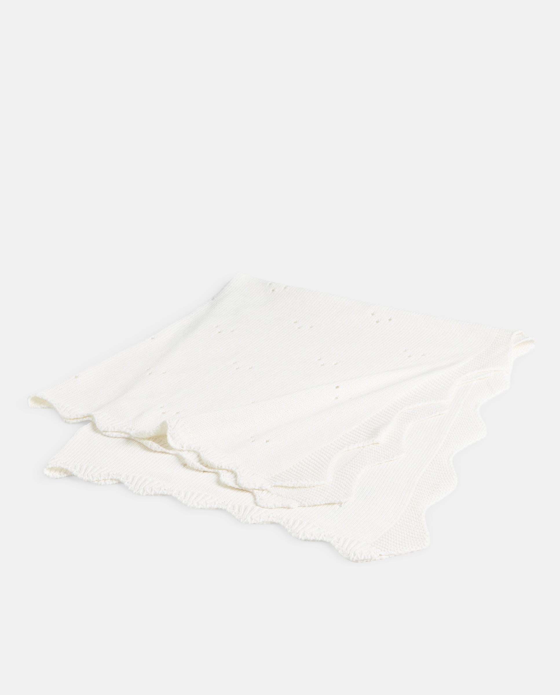 Imagen 0 de Manta bebé calada algodón crudo