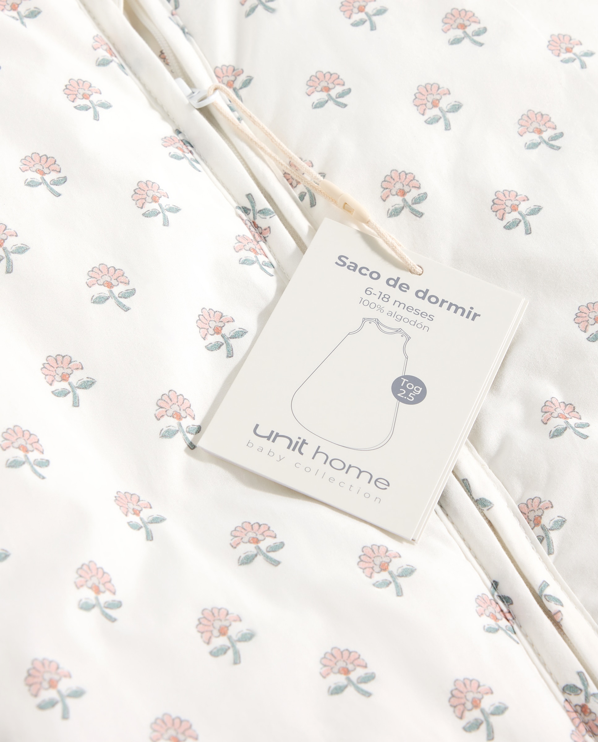 Saco de dormir bebé de 6-18 meses Tog 2.5 flores rosa Rosa-6