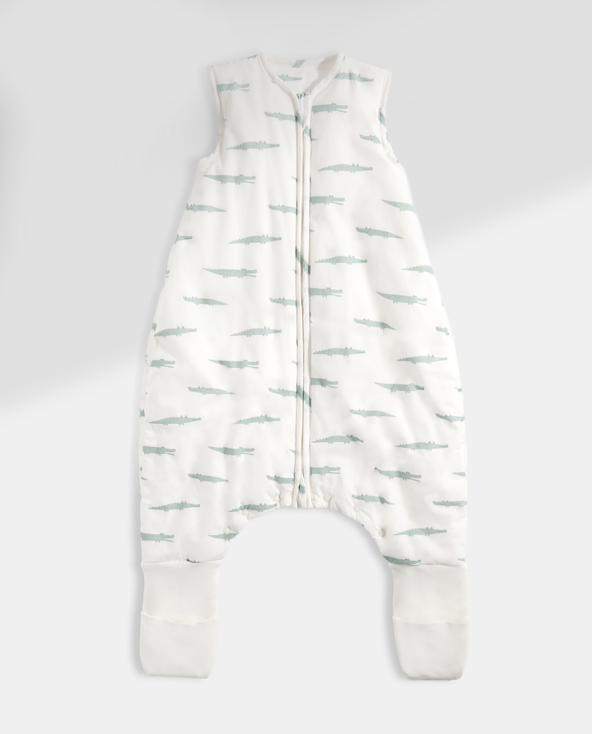 Saco de dormir con pies bebé de 18-36 meses Tog 2.5 cocodrilo verde Verde-2