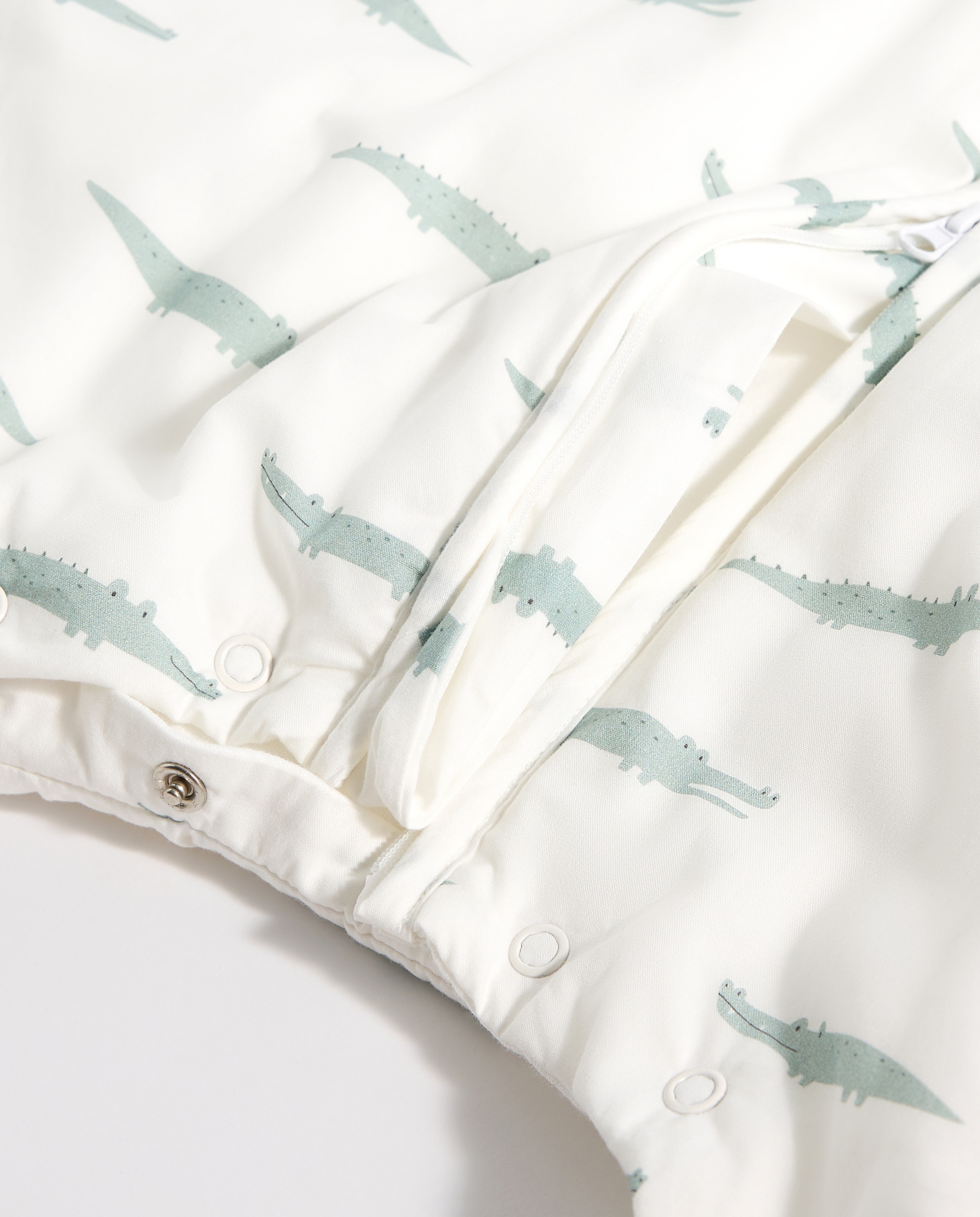 Saco de dormir con pies bebé de 18-36 meses Tog 2.5 cocodrilo verde Verde-4