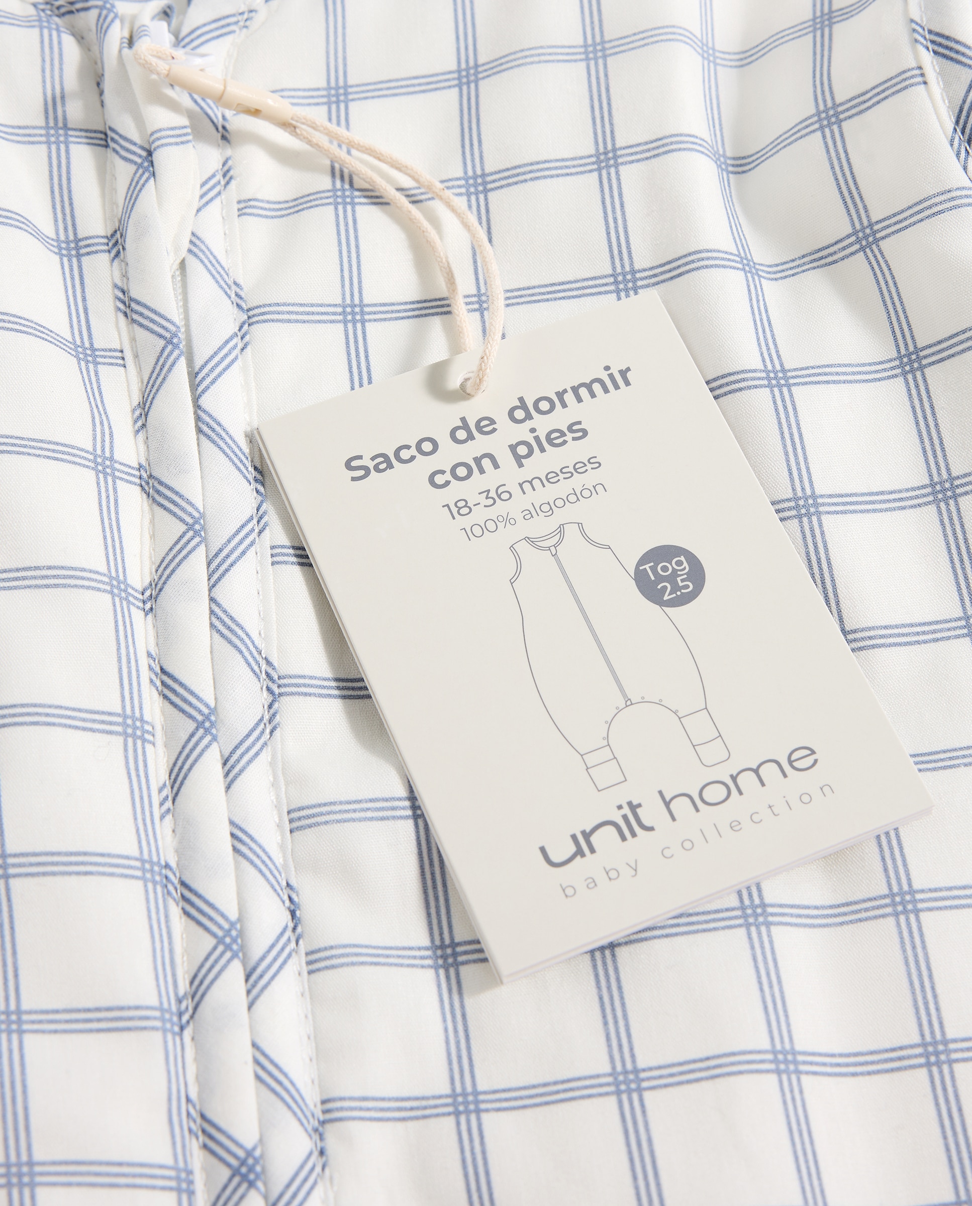 Saco de dormir con pies bebé de 18-36 meses Tog 2.5 azul Azul-7