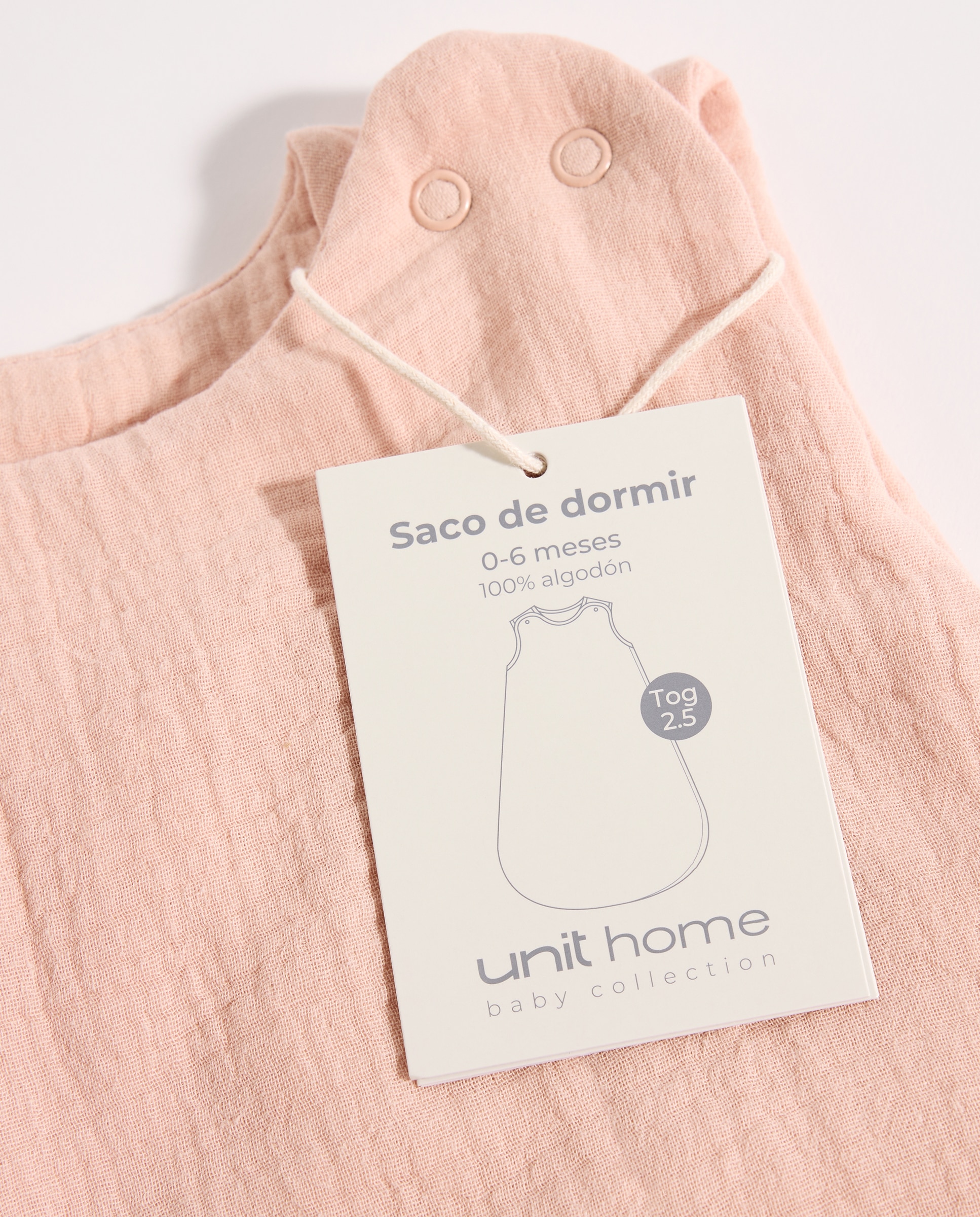 Saco de dormir bebé de 0-6 meses Tog 2.5 rosa Rosa-6