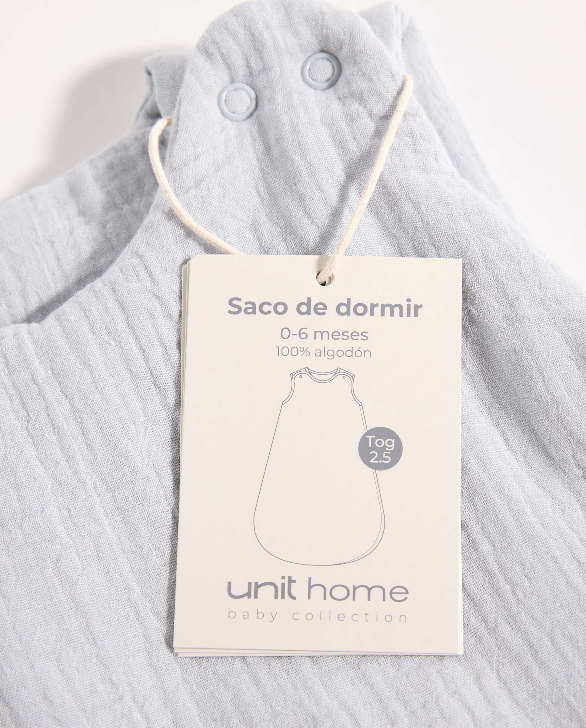 Saco de dormir bebé de 0-6 meses Tog 2.5 azul Azul-6