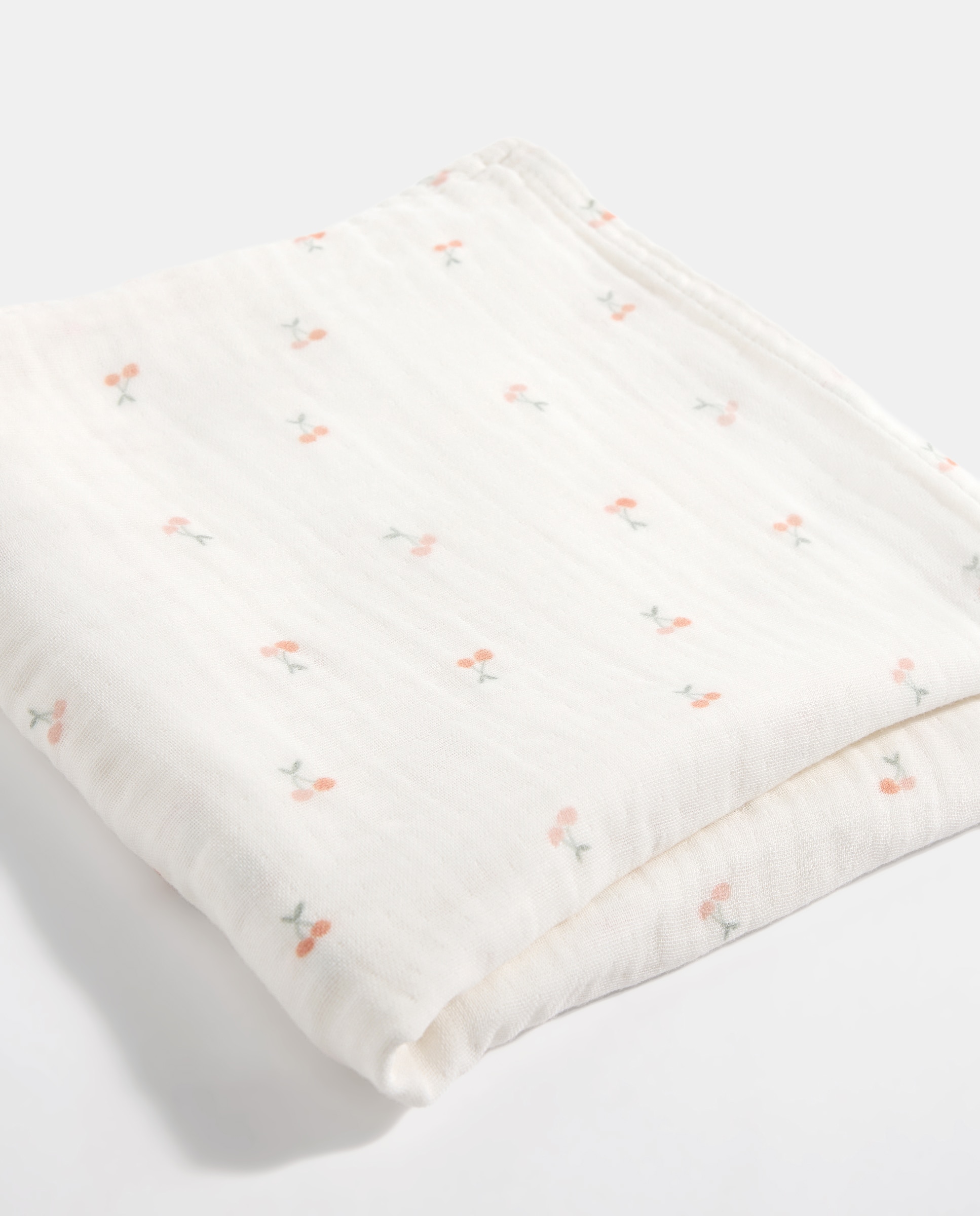Imagen 0 de Muselina algodón cerezas
