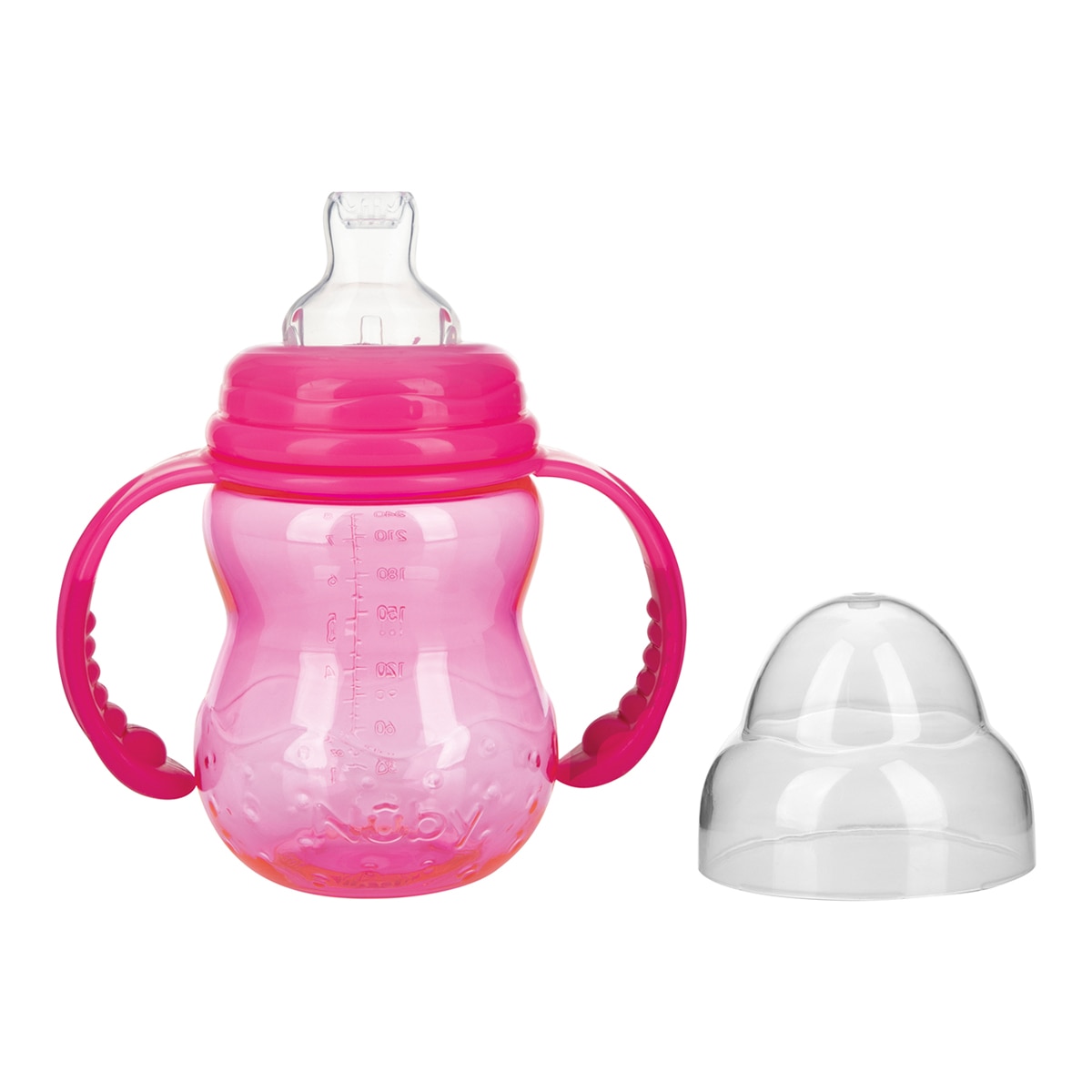 Imagen 0 de Nûby - Biberón de entrenamiento hecho con Tritan? con boquilla - cuello ancho
