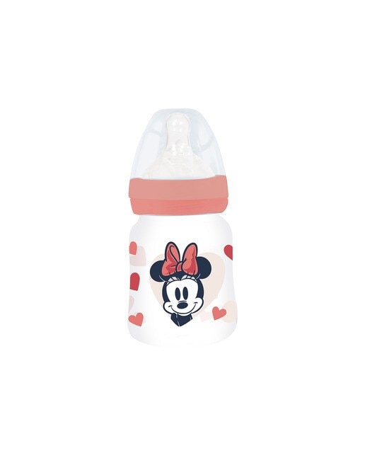 Imagen 0 de Stor biberon cuello ancho 150 ml tetina silicona 3 posiciones minnie mouse heart full