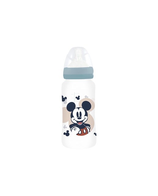 Stor biberon cuello ancho 360 ml tetina silicona 3 posiciones mickey mouse full of smiles Azul-1