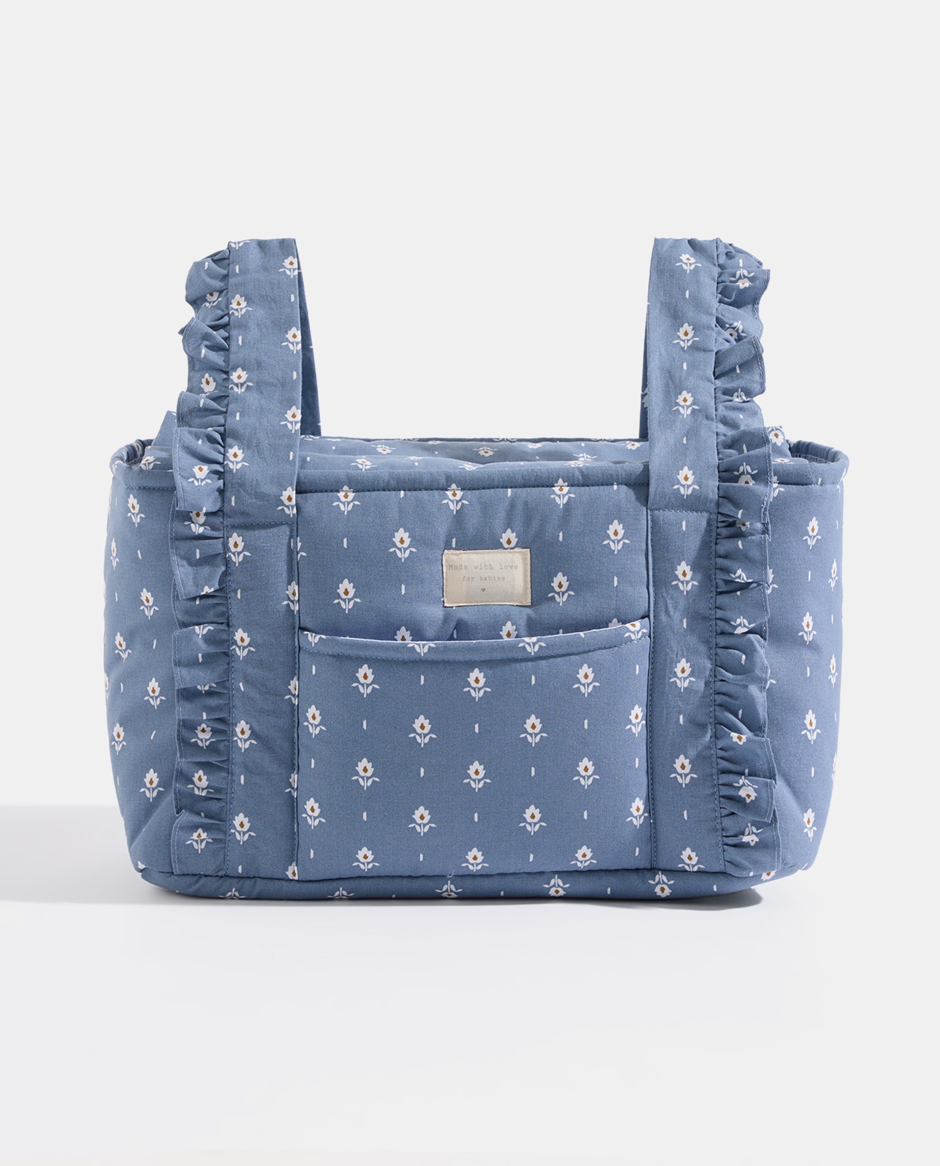 Imagen 0 de Bolso carro bebé mini con volante flores